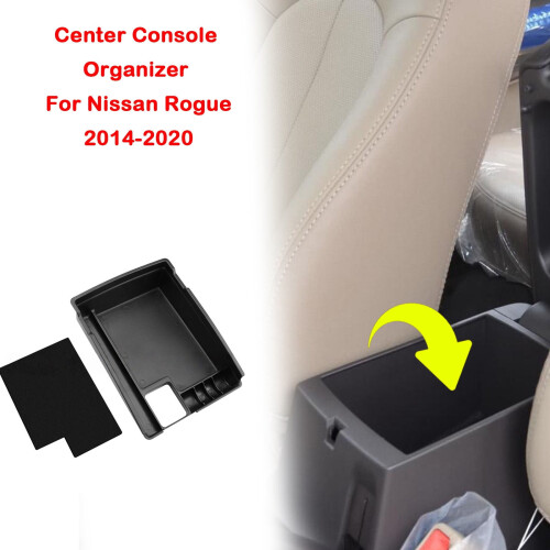 Center Console Tray Armrest Storage Box for Nissan Rogue 1