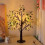 1pc 24LED Simulation Tree Light Holiday Shaped Tree Light Various Activity Scene Decoration Luminous Tree White 6