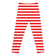 Girls Christmas Striped Leggings High-Stretch Yoga Pants