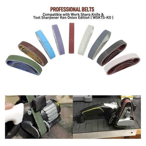 45 Pack 3/4x12 Sanding Belts Kit for Work Sharp Ken Onion Knife Sharpener 2