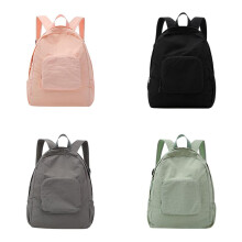 (Pink) Color Travel Solid Bag With Large Capacity And Foldable Design Leisure For Outdoors