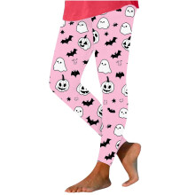 High Waisted Halloween Leggings for Women Pumpkin Print