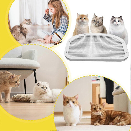 Senior Cat Litter Box Ramp with Anti-Tracking System Scratch-Resistant Washable Step Pad 2
