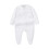 Baby Romper Soft Long Sleeve Footed Jumpsuit Solid Color 1