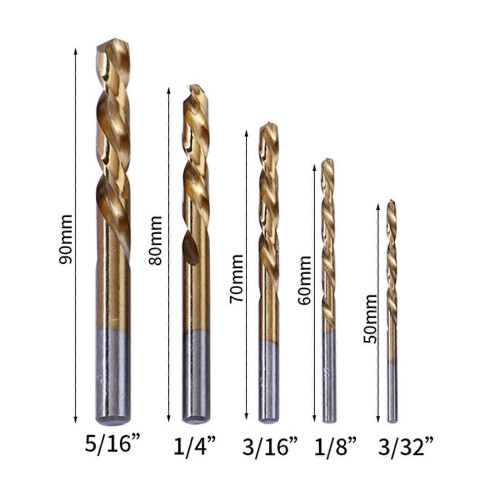 10Piece HSS Twist Drill Bit Set for Home Repair and Maintenance Tools 1