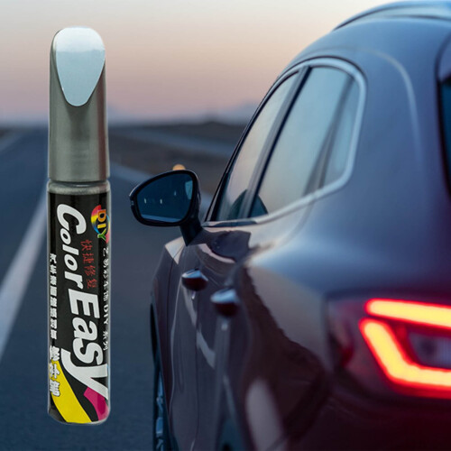Car Paint Repair Pen Silver Black 2pcs 20ml