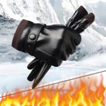Motorcycle Gloves Men Leather Windproof Snowproof Insulated