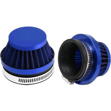 Motorcycle Air Intake Filter 55mm Universal 2PCS Blue