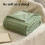 Green Fluffy Blanket Ultra Soft 39x59 Inch 7