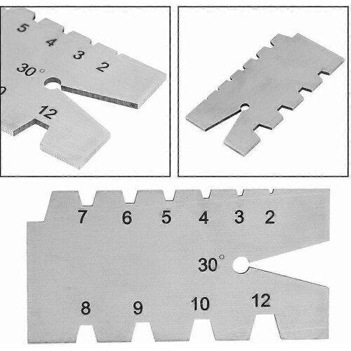 Stainless Steel 30 Degree Thread Gauge Screw Pitch Inspection Tool for Precision Testing 2