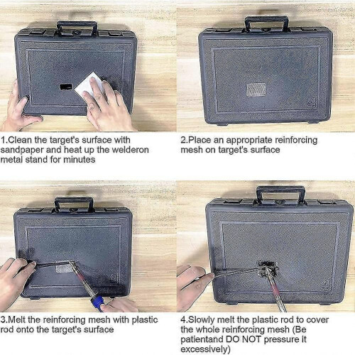 80W Plastic Welding Kit Car Bumper Repair Tool with 2 Soldering Tips 1