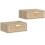 Floating Bedside Tables Set of 2, Oak Effect 1