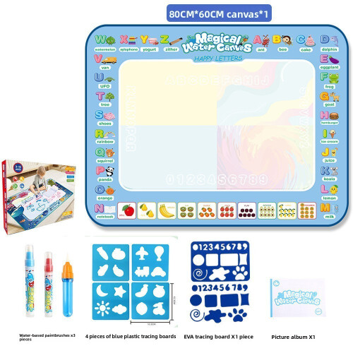 (Fruit Letters)Magic Watercolor Canvas Toy Reusable With Large Surface For Artistic Creativity And Learning Fun