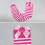 Women's Stripe Knee Socks with Strawberry Bow Pattern, Soft 6