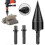 42mm Tapered Wood Splitting Drill Bit Durable Screw Cone Grinding Tool 3 Handles 4