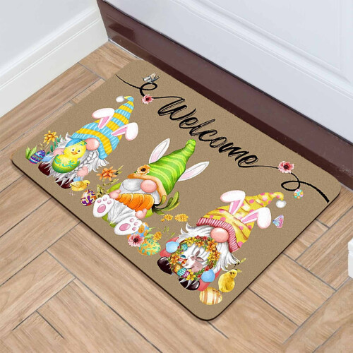 Easter Bunny Egg Decorated Carpet Cloth 1
