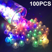 Round Mini LED RGB Flash Ball Lamp 100/50/30 pcs