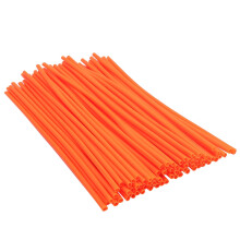 Spoke Skins Wraps for Motorcycle and Bicycle Rims Orange Set