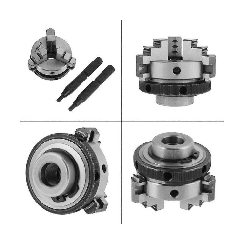 3-Jaw Self-Centering Mini Lathe Chuck K01-50 Wood Lathe Tool 1