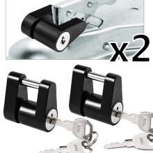 Trailer Hitch Coupler Lock 2 Pack 1/4 in and 3/4 in Span