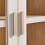 Wooden Cabinet Handles Solid Wood 4 pcs 128 mm Hole Spacing 4
