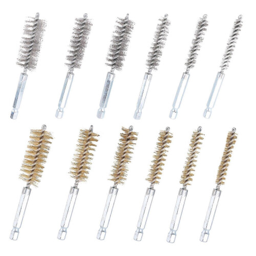 Ensemble de brosses de nettoyage pour perceuse à percussion électrique en acier inoxydable 2