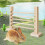 Wooden Rabbit Agility Jump Bar Adjustable Height Training Equipment 2
