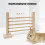 Wooden Rabbit Agility Jump Bar Adjustable Height Training Equipment 3