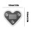 Solar LED Car Ambient Light Heart-Shaped Triangle Red 2pcs 7