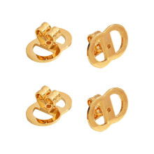 Earring Clip Backs Secure 8-Shape for Heavy Hoops Gold