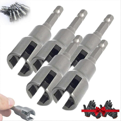 Power Wing Nut Driver Bit Set with Deep Socket and Drill Bit for Slot Wing Nuts 1