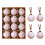 Christmas Ball Ornaments White Red 12PCS 80mm 3