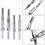 Self Centering Hinge Drill Bits 5/64 7/64 9/64 11/64 Hex Wrench Woodworking Door Hinge 3