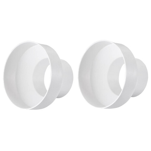 2X Ventilation Pipe Reducer Adapter Pipe Air Duct Adapter Pipe Connector for Inline Ventilation System(150-100mm) 1