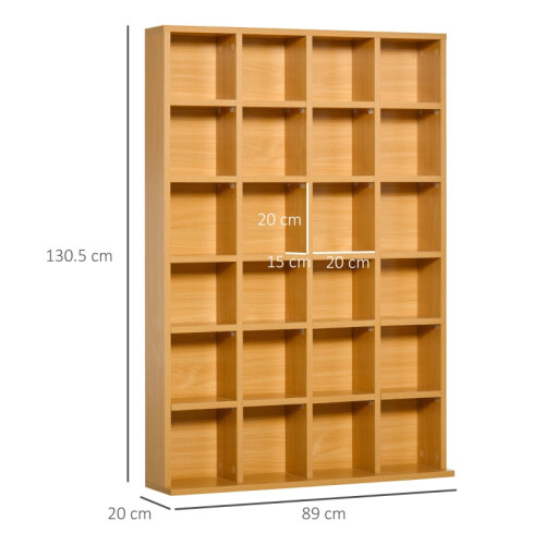 CD Storage Unit, 89x130.5cm, Beech Finish 2