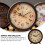 Mute Digital Tabletop Clock Gold Home Decor 6