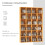 CD Storage Unit, 89x130.5cm, Beech Finish 4