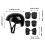 Kids Snowboard Helmet Set Black Adjustable Multi-Sport 2