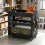 Homcom HOMCOM Storage Trolley Wheel Cart with Lockable Wheels Black 9
