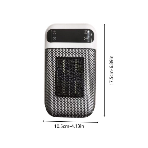 Portable Electric Space Heater PTC 500W 6 Settings White 2