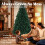 Homcom HOMCOM Artificial Christmas Tree with Hinged Design, 180cm Fir Tree 4