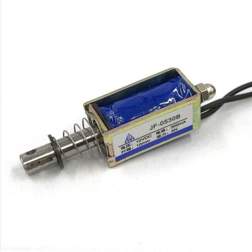 Micro DC Solenoid Valve 12V Spring Push-Pull Type 5 pcs 1