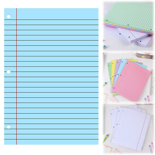 College Ruled Loose Leaf Paper Blue 200 Sheets 1