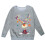 Children's Christmas Pullover Reindeer Print Round Neck 4