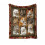 Bohemian Cat Pattern Throw Blanket Soft Warm 2