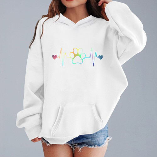 Girls Pullover Hoodie Sweatshirt with Pocket, Long Sleeve 1