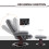 Grey PU Leather Recliner Chair with Footstool 4