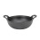 Cast-Iron Wok 25 cm with Dual Handles Wooden Lid Flat Base 8
