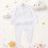 Baby Romper Soft Long Sleeve Footed Jumpsuit Solid Color 2