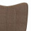 VidaXL vidaXL Schaukelsessel mit Hocker Braun Stoff 7